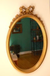 Oval Gilt Framed Wall Mirror