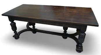 Carved Oak Refectory Table