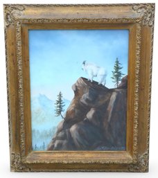 Jan Miller-Gale (American, 20th C.) Pastels - 'Mountain Goat'
