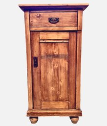 Rustic Wooden Cabinet With  Weathered Patina- A Pair