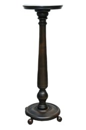 Pedestal Plant Stand - Dark-Stained