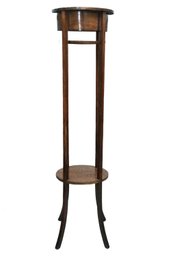 Pedestal Plant Stand - Light-Stained