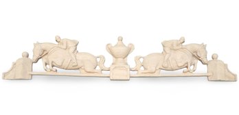 Carved Hardwood Wall Mount - 'Equestrian'