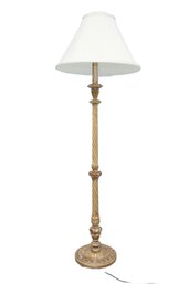 Italian Baroque Style Giltwood Floor Lamp