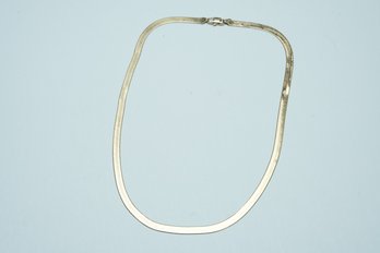 Gold 14K Herringbone Chain Necklace 13g