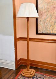 Robert Thompson Of Kilburn (Mouseman) Style Oak Floor Lamp