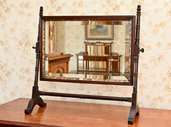 English Mahogany Dressing Table Mirror With Gilt Detail, Circa 1880- Appraisal $1,200