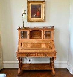 American Aesthetic Movement Inlaid Secretary Desk (Circa 1875)- Appraisal $14,000