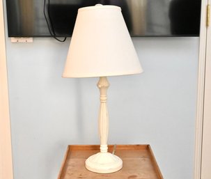 Painted Table Lamp With Tapered Shade