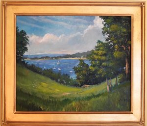 Serene Coastal Landscape Signed Jeff Weeks