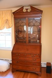 Antique Secretary Desk With A Bookcase