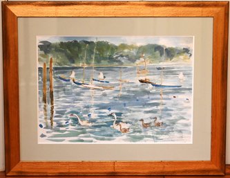 Tranquil Harbor By Frances Powers