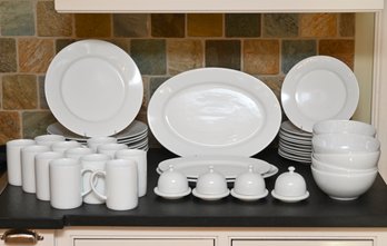 Crate And Barrel White Dish Set