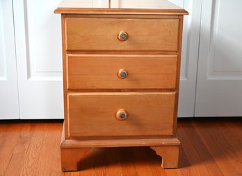 Honey Maple Ethan Allen Maple Bedside Table