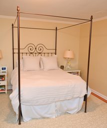 Charles P. Rogers Queen Size Iron 4 Post Bed Frame