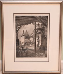 Richard Parkes Bonington (1802 - 1828)  'pesmes' Lithograph With COA