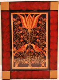 Folk Art Symmetrical Nature-inspired Design.