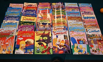 Collection Of Simpsons Comic Books
