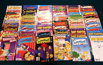 Collection Of Simpsons, Comic Books, Including Radioactive Man