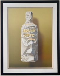 Yrj Edelmann (1941-2016) Signed And Numbered Litho Wrapped  Absolut Bottle