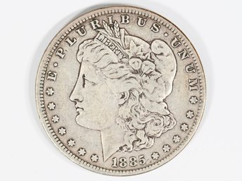 1885 Morgan Silver Dollar United States Silver Coin