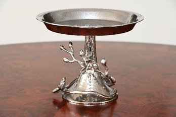 Michael Aram Hammered Finished Floral Raised Pedestal