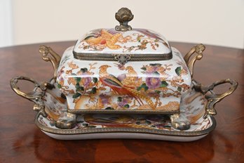 Sarreid Decorative Tray And Hinged Tureen