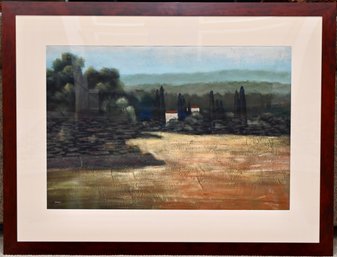 Serene Countryside Artist Signed K Brown