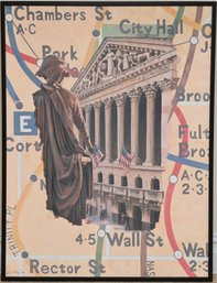 NYSE Mixed Media Art  Art Signed Karl Soderlund And Numbered 1/50