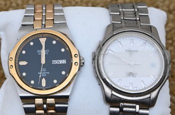 Seiko Sports 100  And Tissot PR50 Watch