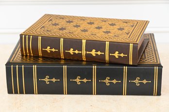 Two Decorative Storage Books