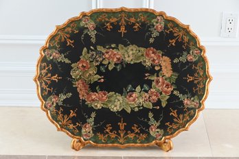 Maitland-Smith Large Painted Decorative Tray