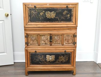 Antique Chinese Cypress Wood Stacking Chests
