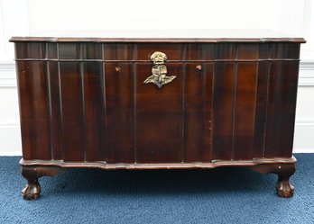 Carved Mahogany Blanket Chest