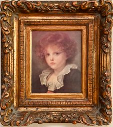 Boy In A Red Waistcoat After Jean-Baptiste Greuze Framed Portrait Print
