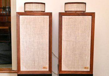 Acoustic Research AR-3a Speakers With Microstatic Add-On Tweeters  Vintage Pair