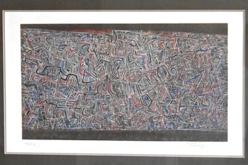 Mark Tobey Woven World Lithograph (1973), Numbered Edition