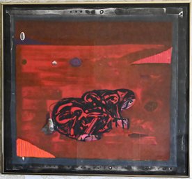 Jose Ortega Espigadora Hand-Colored Lithograph, 1974 (Artists Proof)