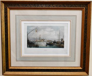 Venice Engraving By J.B. Pyne-s Bradshaw 1860