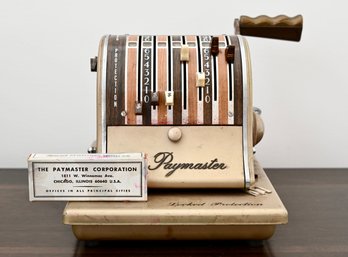 Paymaster Check Writer  Mid-Century Office Machine