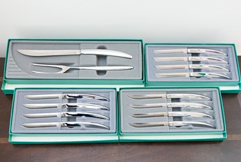 Towle Stainless Steel Carving Set & Steak Knives
