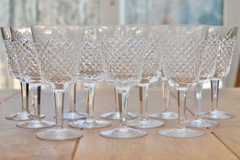12  Waterford Alana Crystal Goblets