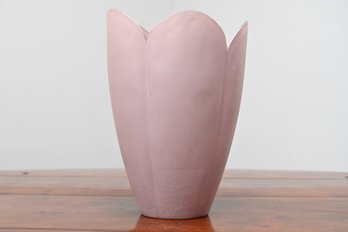 Pink Vase Frosted Glass