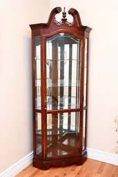 Howard Miller Lighted Corner Curio Cabinet