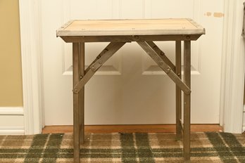 Wooden Square Folding Leg Table