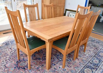 Stickley Arts And Crafts Cherry Dining Room Table And Chairs