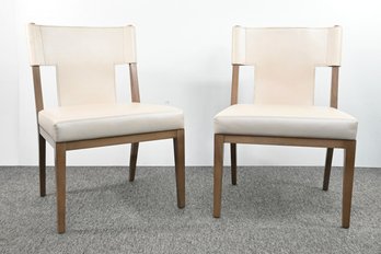 Joseph Jeup Leather Side Chairs