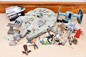 Star Wars Toy Figurines And Ships