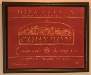 Napa Valley Framed Wine Art