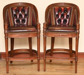 Hancock & Moore Barstools - Pair (1 Of 2)